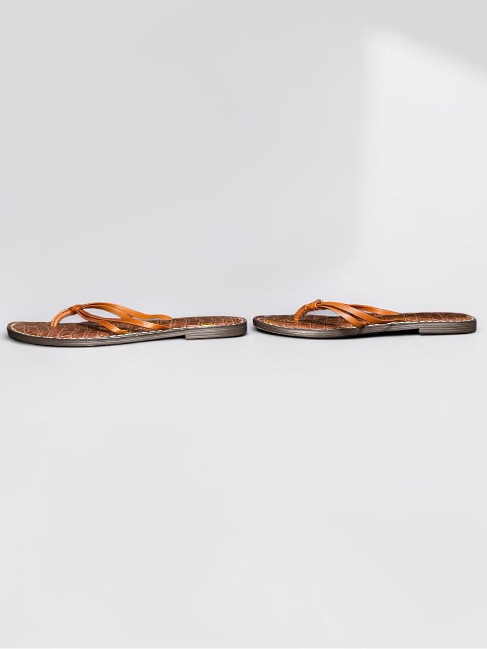 Sam Edelman Gerianne Leather Flip Flop Sandals Brown Women’s US 5 EU 35 GUC - Picture 7 of 7
